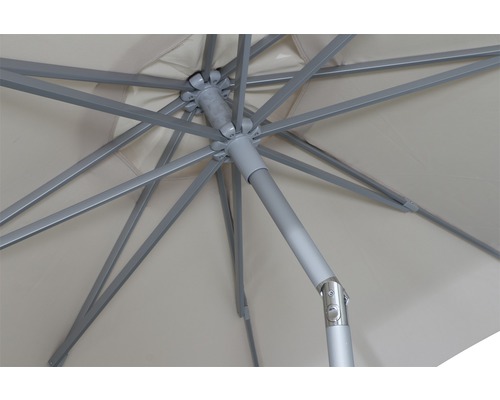 Siena Garden Push-Up Parasol Ø 300 cm Polyester 180 g/m² naturel