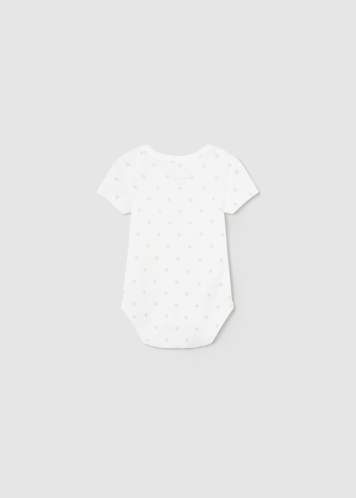 Conjunto de macacão de 3 peças Better Cotton para recém-nascidos, cor cru