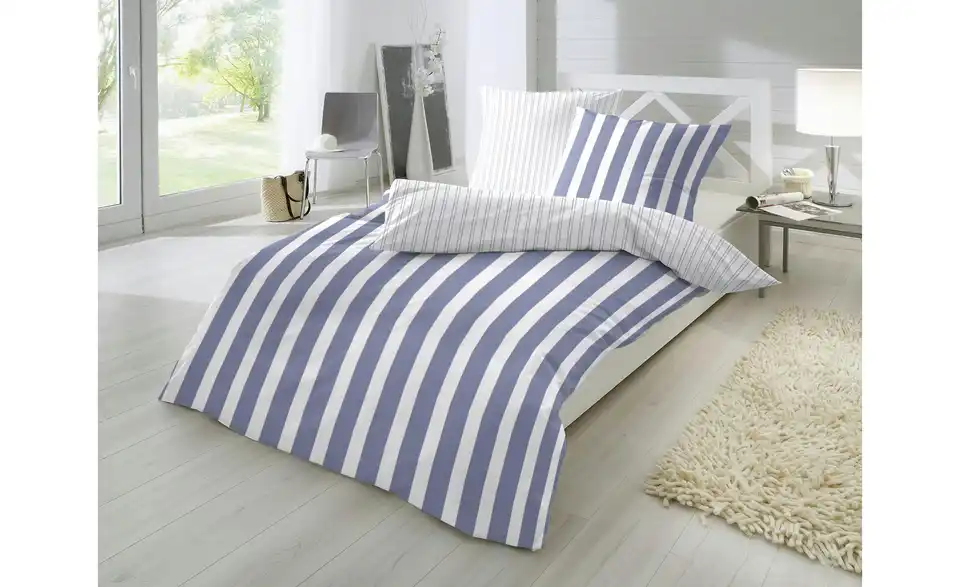 Perkal Bettwäsche-Set 200 cm 135 cm Weiß 135x200 cm