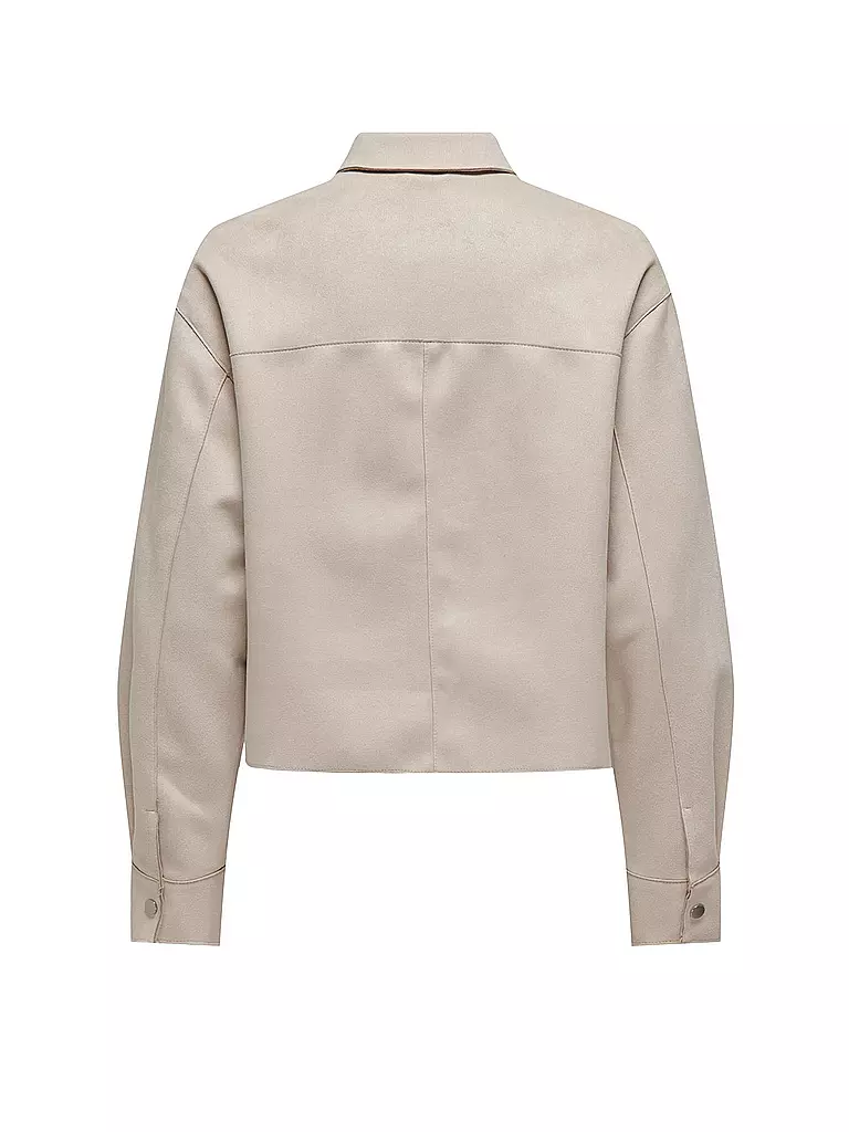 ONLY Jacke in Lederoptik ONLJOLINE beige