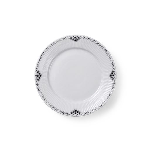 Royal Copenhagen Sort Riflet Blonde Frokosttallerken, Ø22 cm