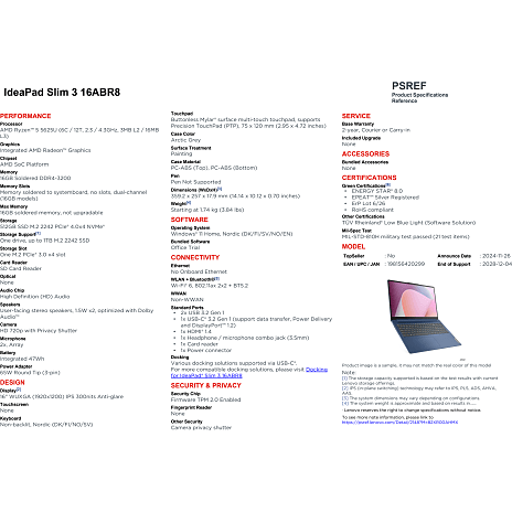 Lenovo IdeaPad Slim 3 16