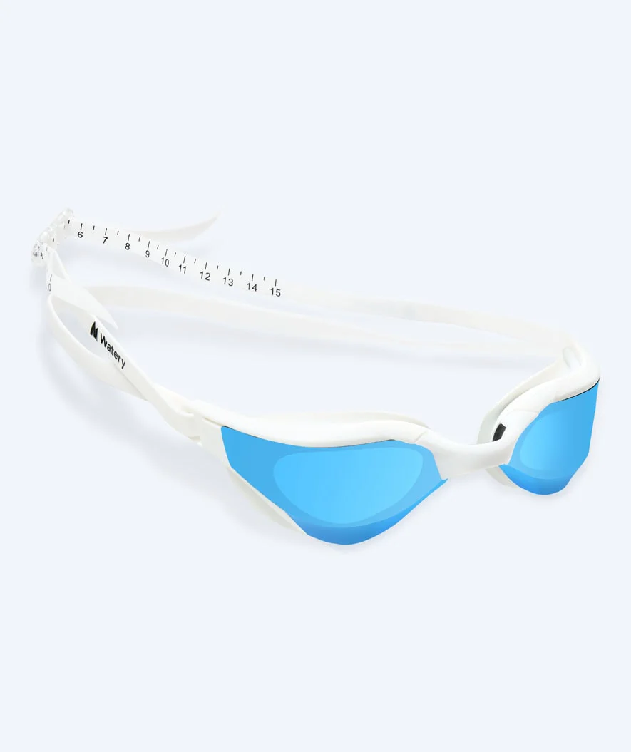 Watery svømmebriller - Instinct Ultra Mirror - Hvid/blå