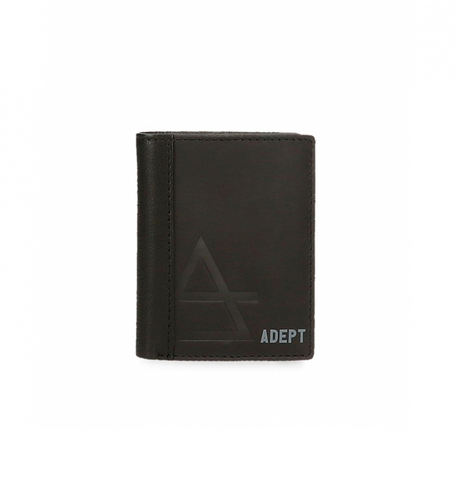 Bolsa Joumma Cartera Adept Jim vertical preta - 8,5 x 10,5 x 1 cm -