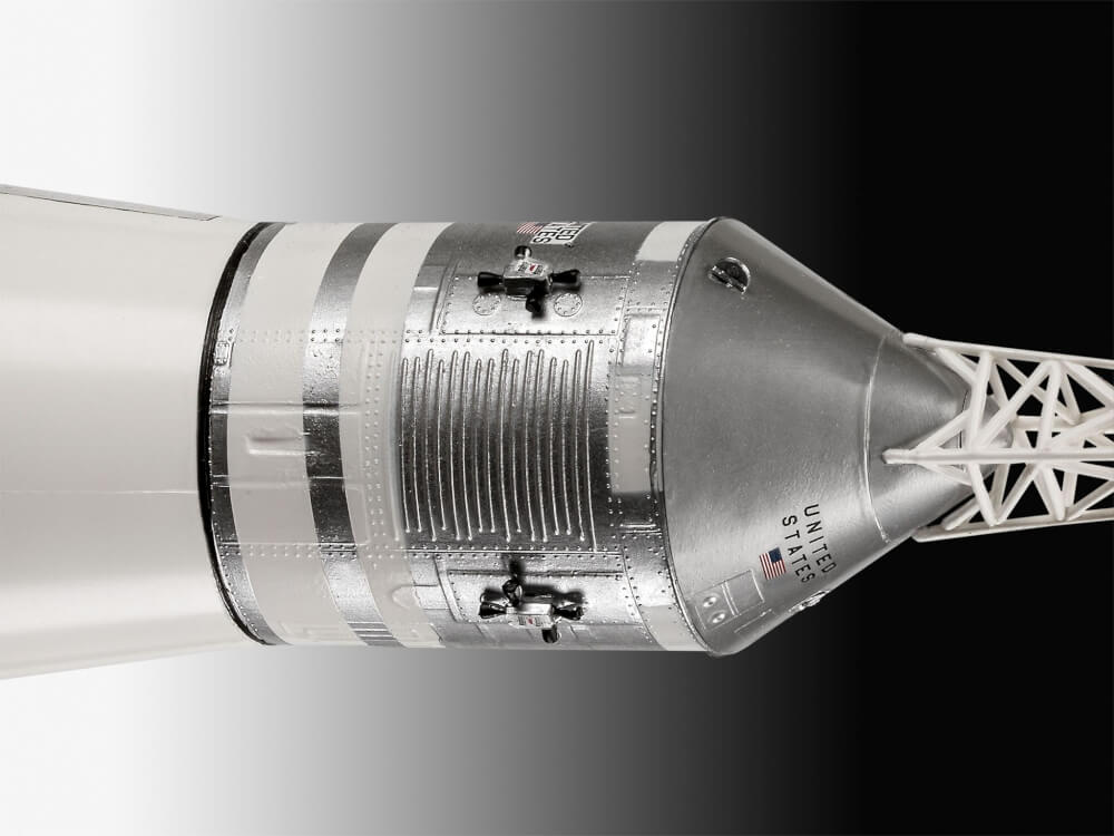 Geschenkset Apollo 11 Saturn V Rocket, Revell Modellbausatz mit Basiszubehör