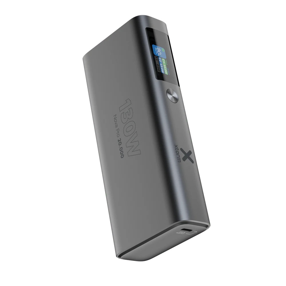 (100W) 20000mAh Nova Pro USB A / 2x USB C Powerbank Fast Charge Ladegerät (XNP200) - Grau