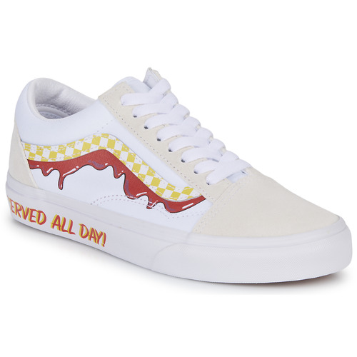 Vans - OLD SKOOL - Blanc / Rouge