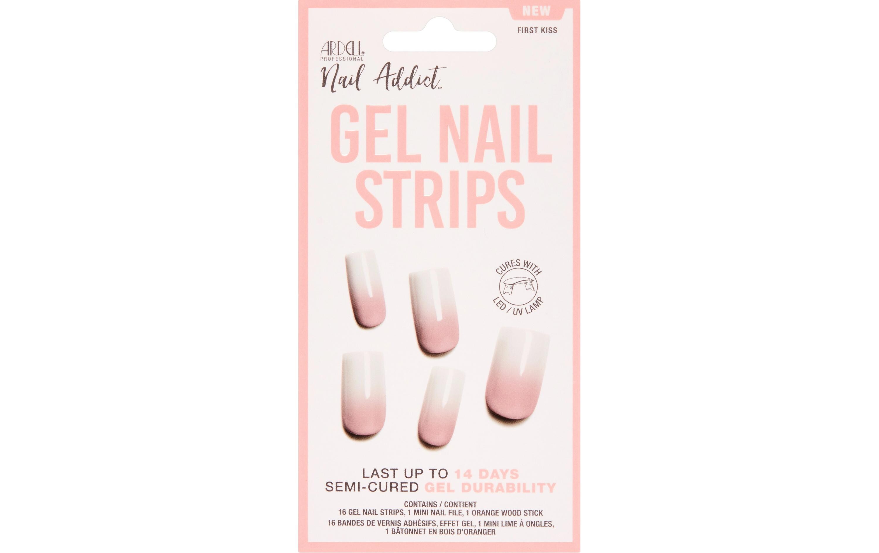 Gel Nail Strips First Kiss 16 StückNagellack, der nicht trocknen muss, nicht absplittert und auch noch länger hält