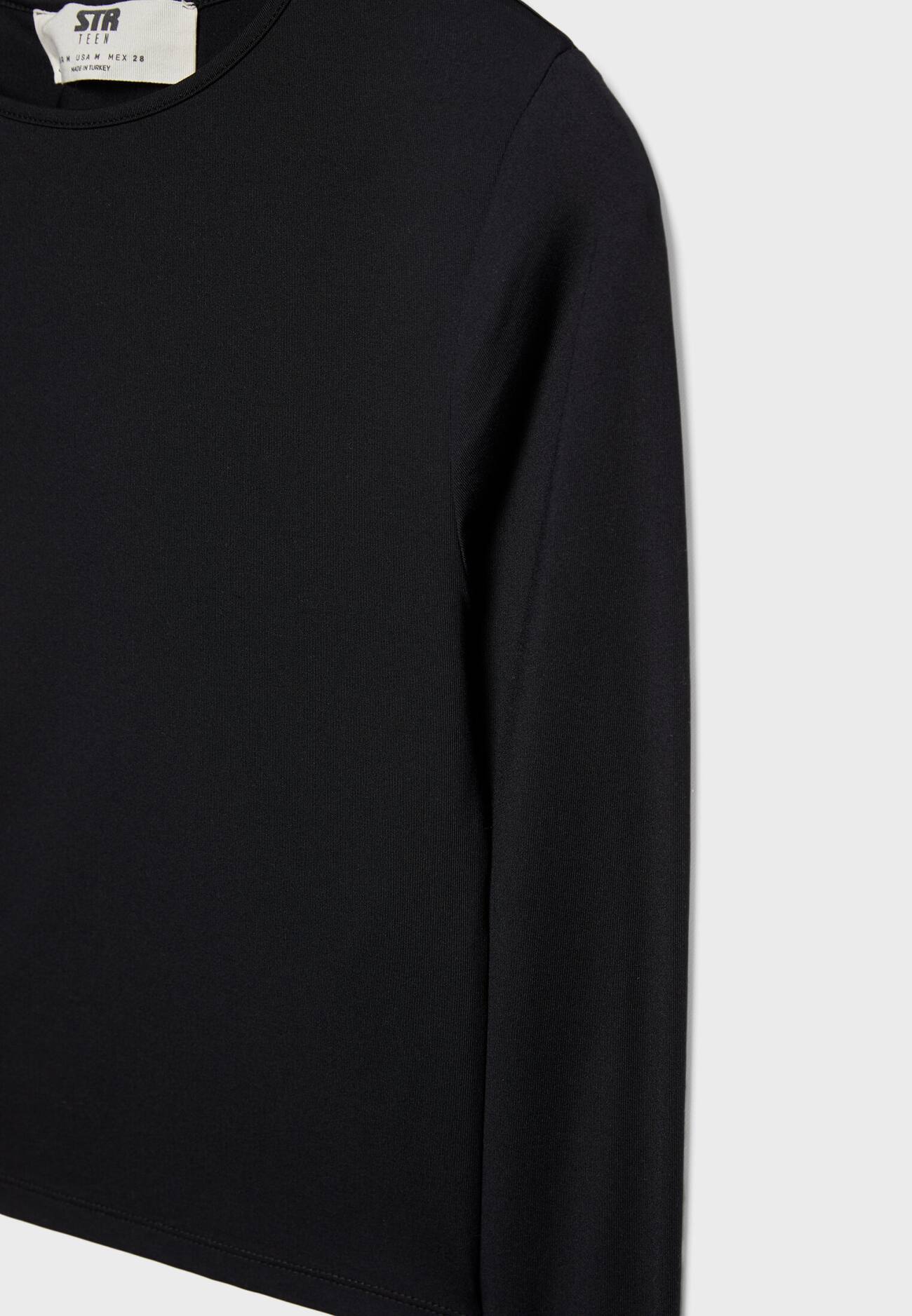 Camiseta de manga comprida em poliamida
