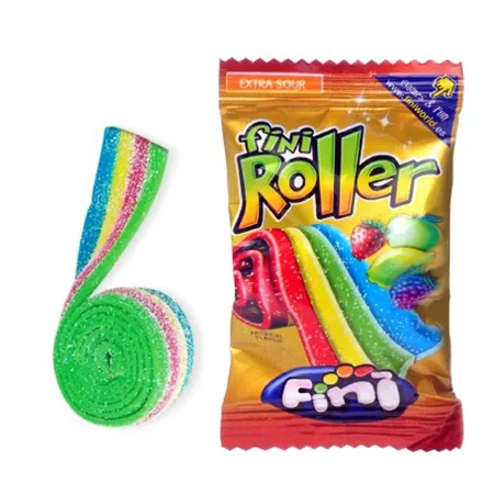 Fini Mini Roller Rainbow Fruchtgummiband, 20g