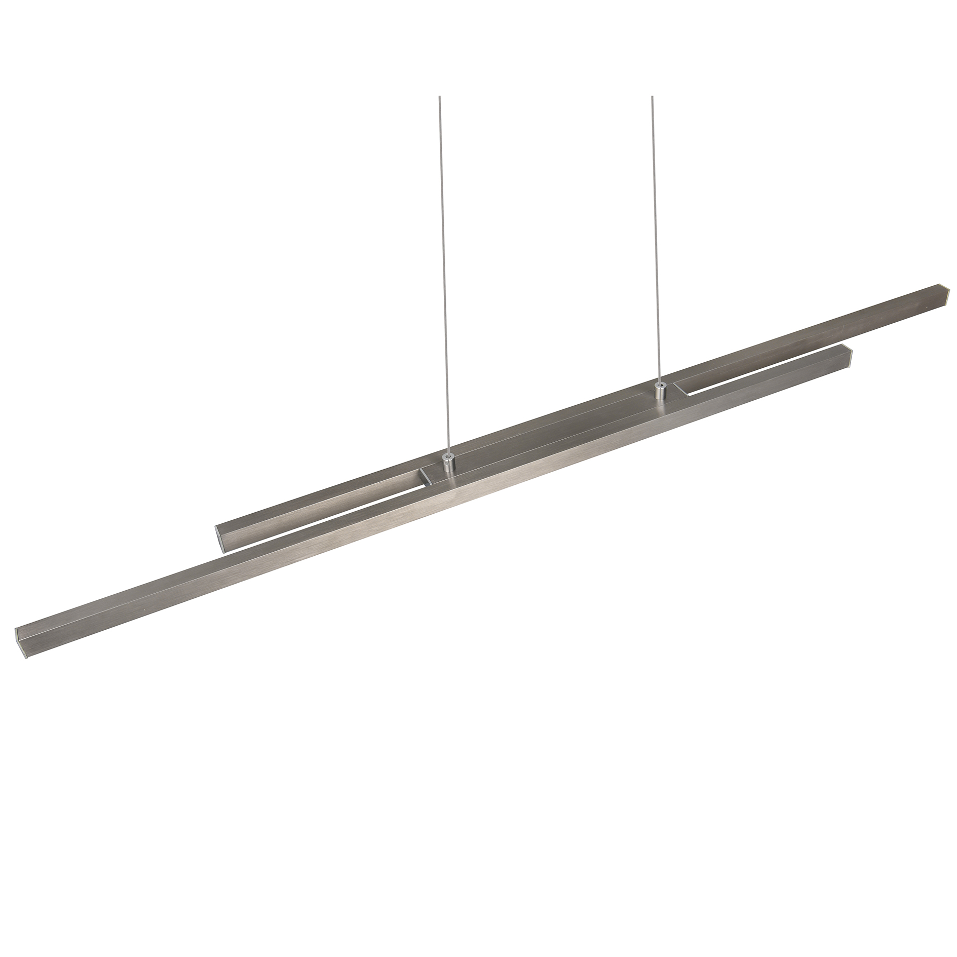LED-Pendelleuchte - Nickel - 110 cm - höhenverstellbar