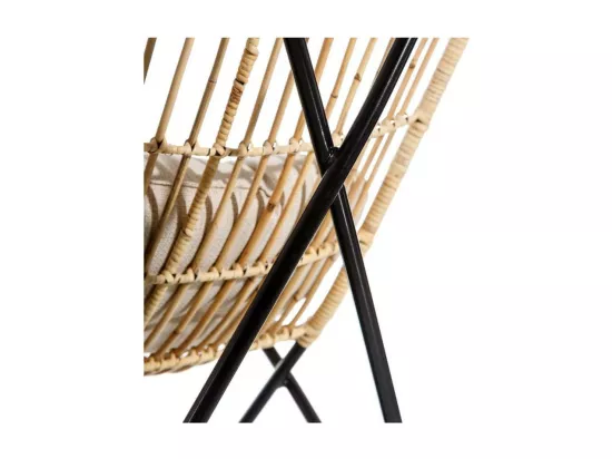 Fauteuil naturel avec coussin Fibres - FYSIKES