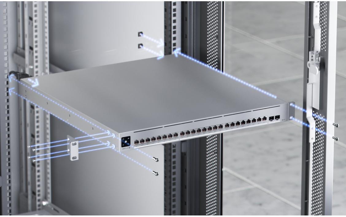 PoE+++ Switch Pro XG 24 PoE 26 Port<br>24-Port Layer 3 PoE+++ Switch mit 10 GbE-, 2.5 GbE- und 25G-SFP28-Ports für professionelle Netzwerke
