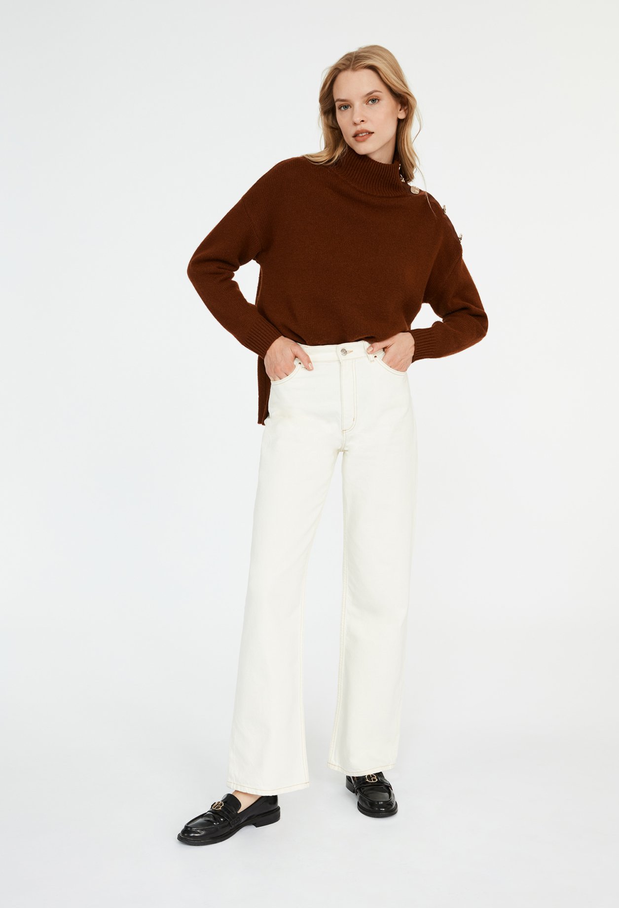 Pull oversize laine