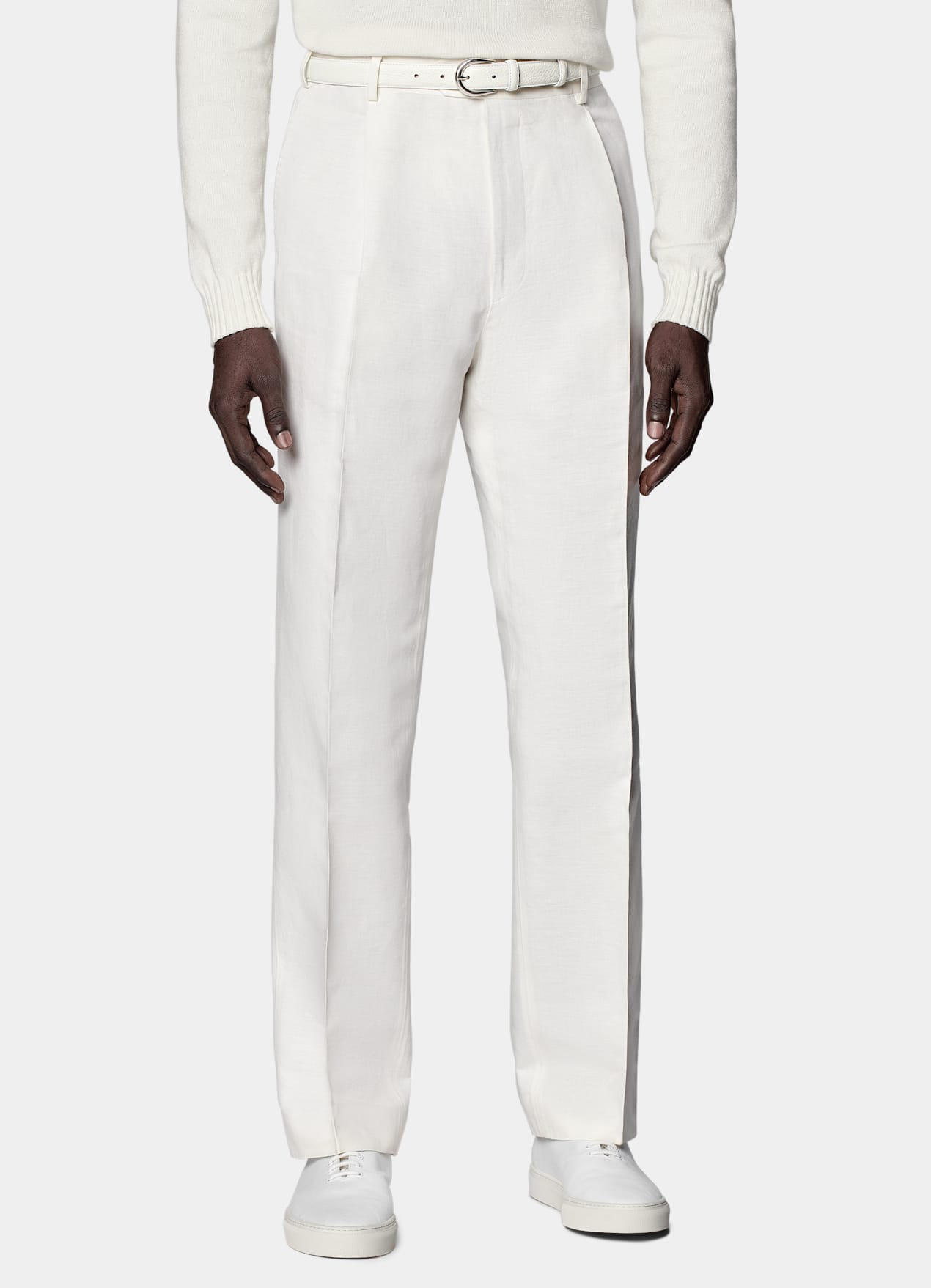 Pantalon Wide Leg Straight blanc
