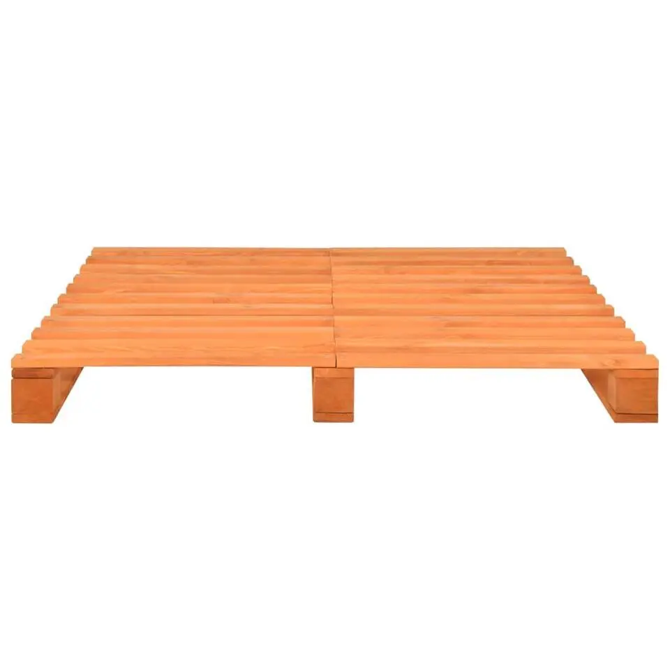 vidaXL - Bed frame pallet - Bruin - Massief grenenhout - 140x200 cm