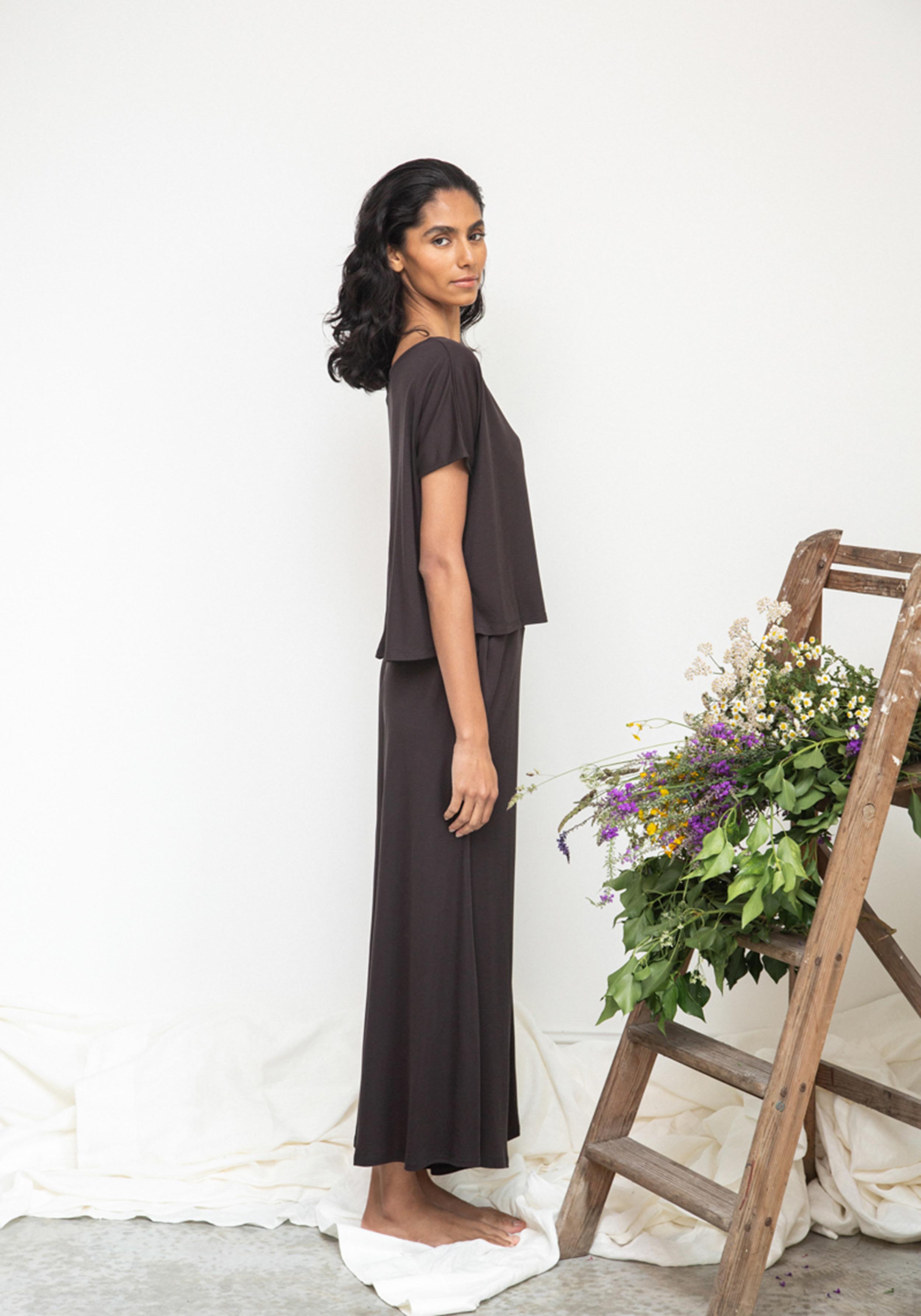 Beaumont Organic Stoffhose Marianna Lou Charcoal
