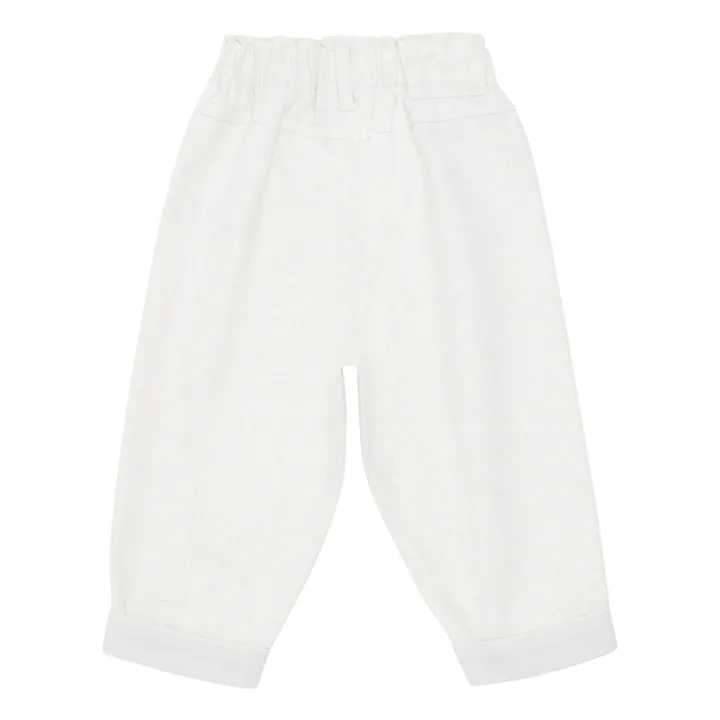 Donsje Pantalon Josefine Coton Bio | Blanc
