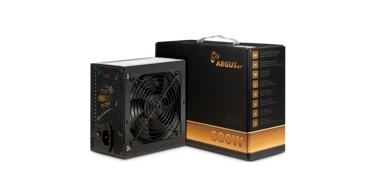Inter-TechArgus BPS-600 600 watt voeding   (Zwart, 4x PCIe)