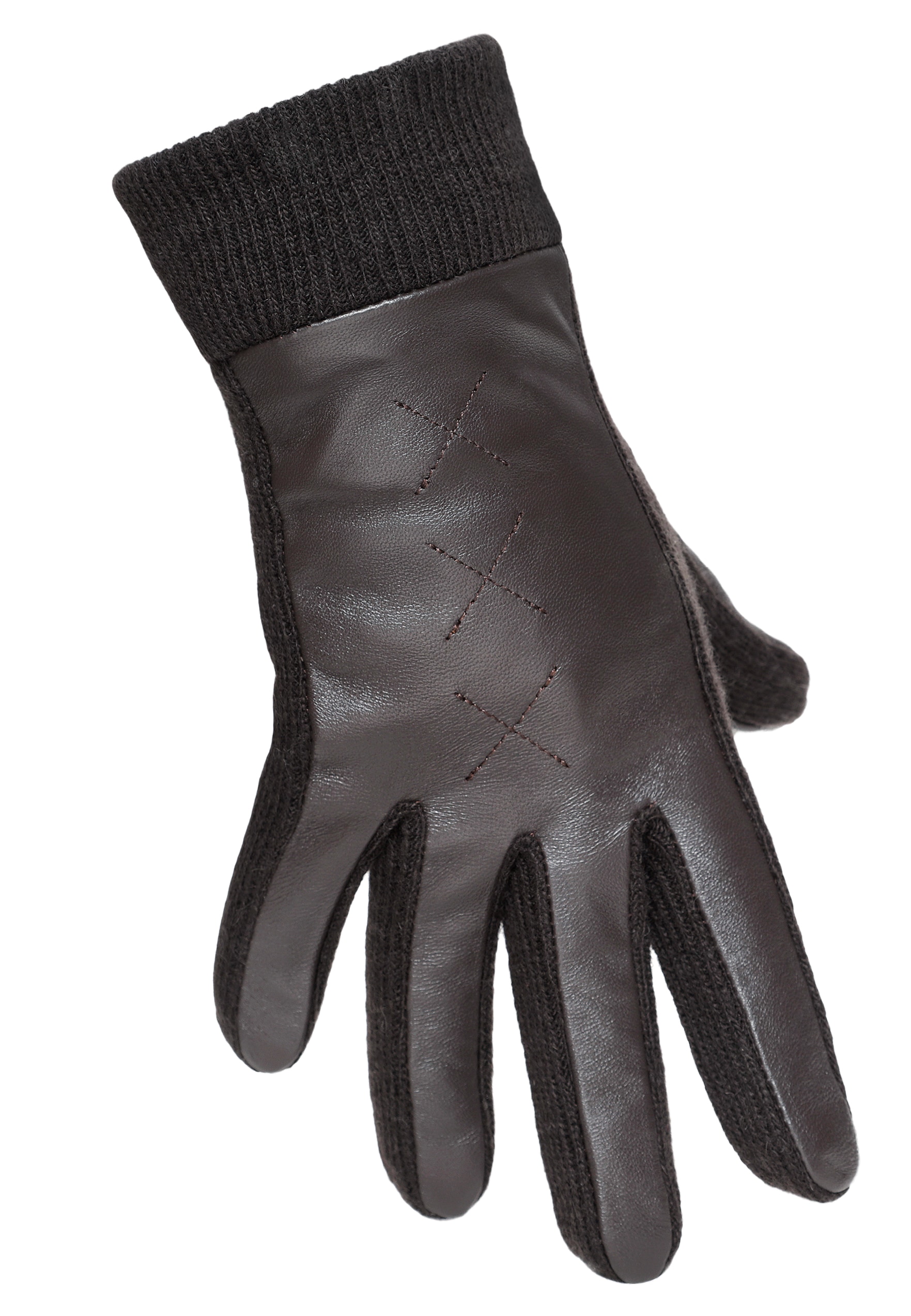 PEARLWOOD Strickhandschuhe »SMILLA«, weiches Fleece-Innenfutter, Temperaturregulierend, Strickbündchen