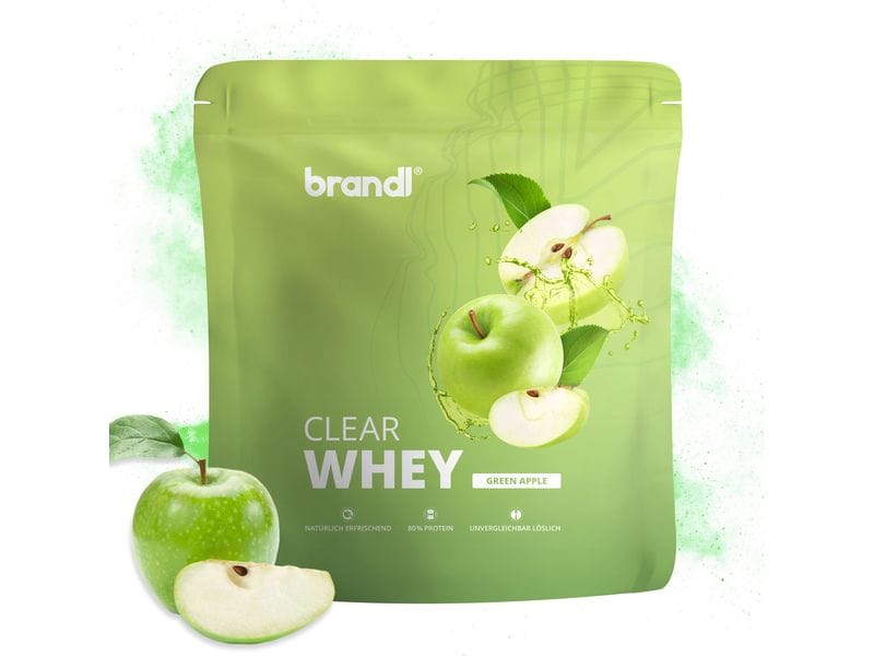 Brandl-Nutrition Pulver Clear Whey Apfel 800 g Protein-Pulver