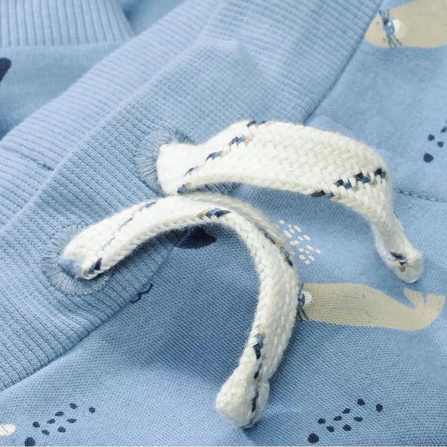 STACCATO Hose sea blue gemustert