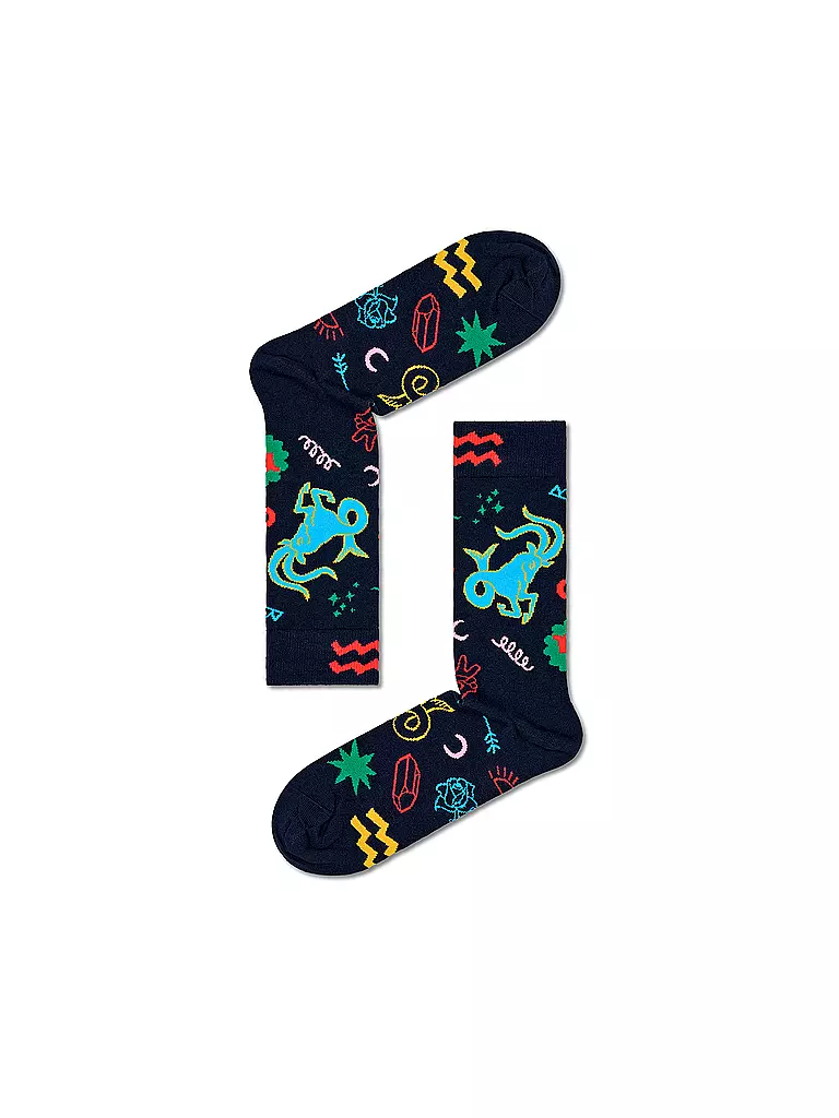 HAPPY SOCKS Herren Socken 41-46 STEINBOCK navy dunkelblau