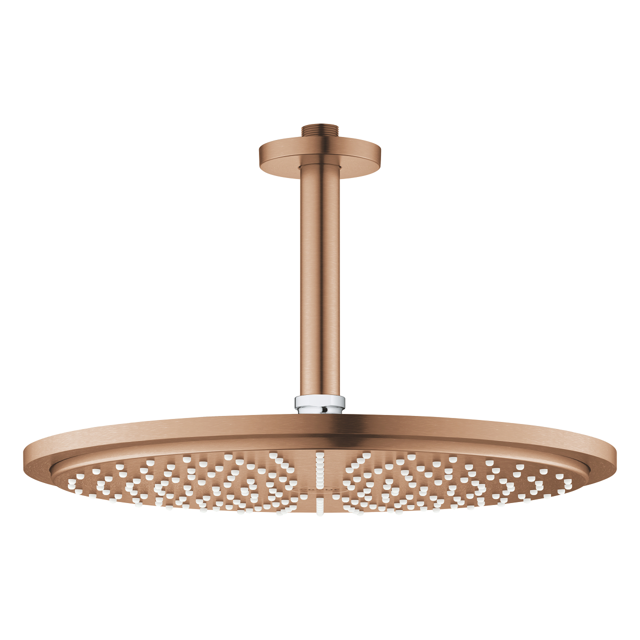 Grohe Rainshower hoofddouche met douchearm plafond brushed warm sunset