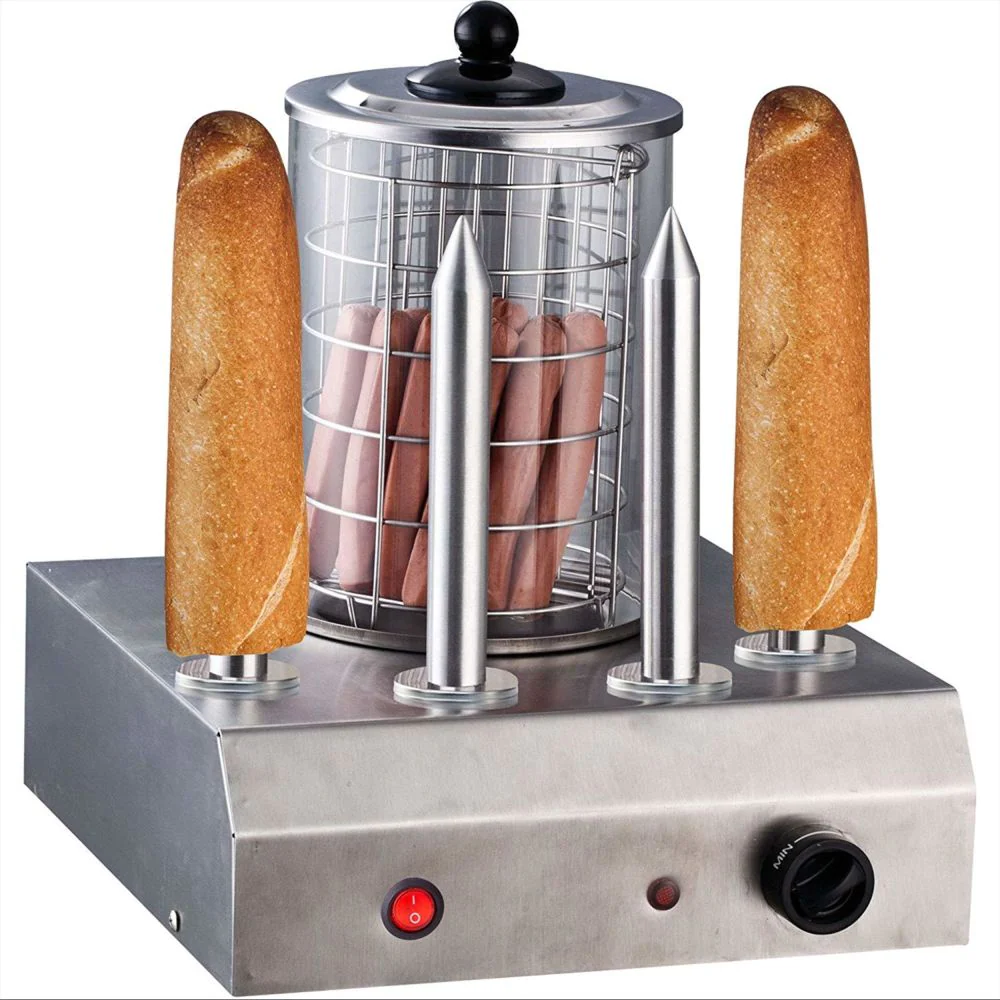 Hot Dog Maker avec 4 brochettes de saucisses Syntrox