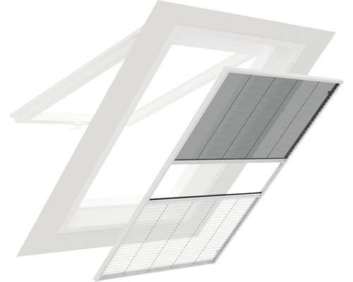 Insectenhor Home Protect plisségordijn voor dakramen met zonwering wit 130x160 cm