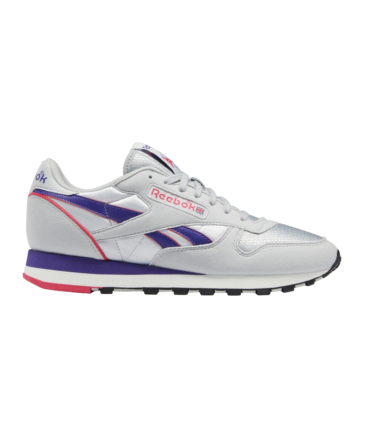 Reebok Classic Leather Grau Lila Pink