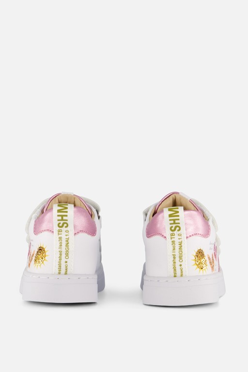 Shoesme Vlinder Sneakers wit Leer
