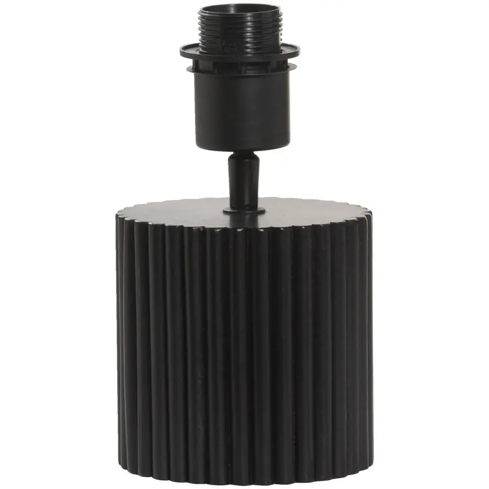 Lampvoet Riv - zwart hout - E27 - 21xØ12 cm