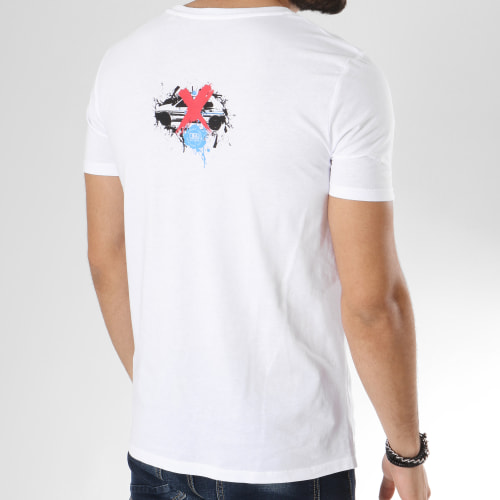 Tee Shirt Yeux Bleus Blanc