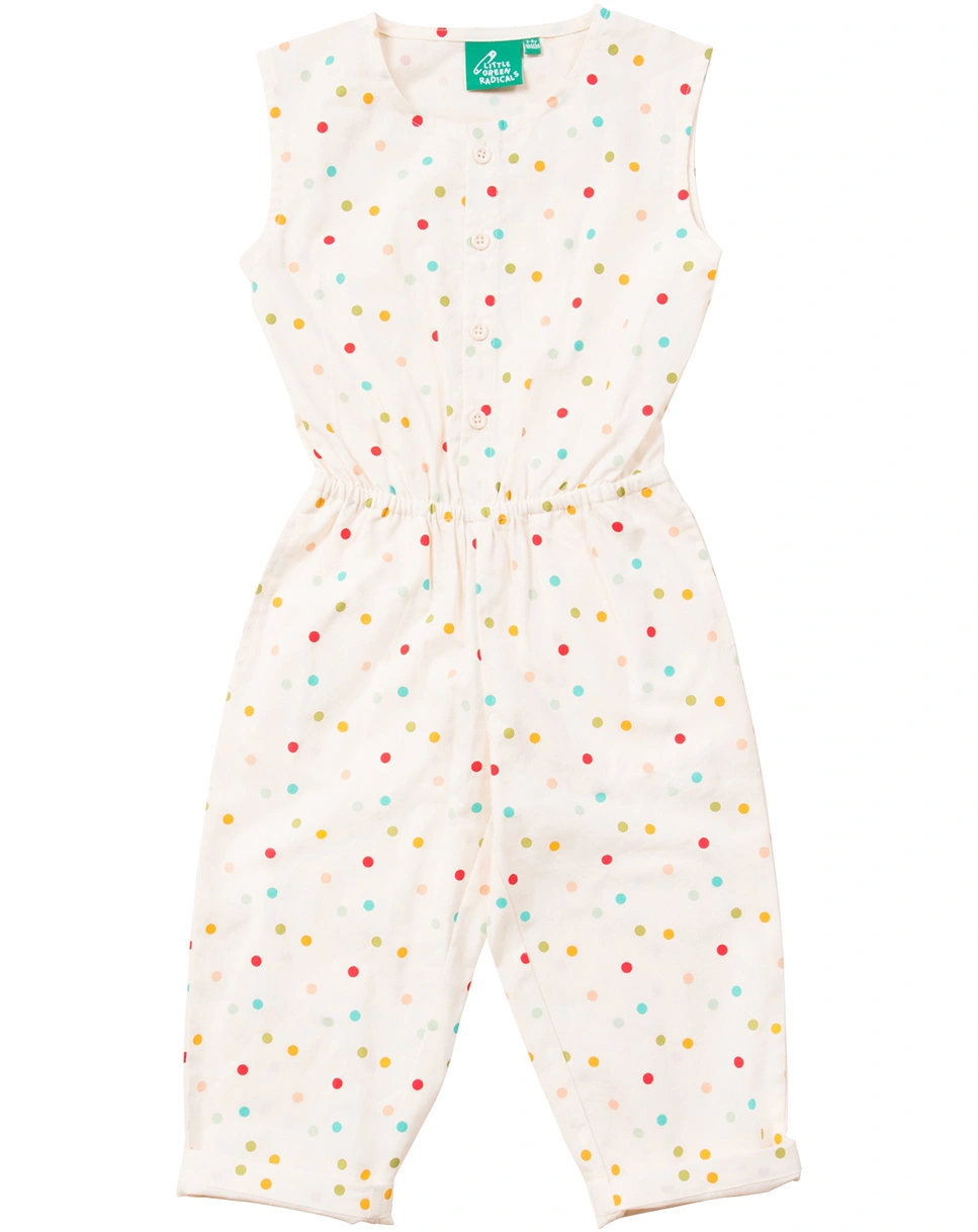 Jumpsuit RAINBOW DOTS ärmellos in bunt