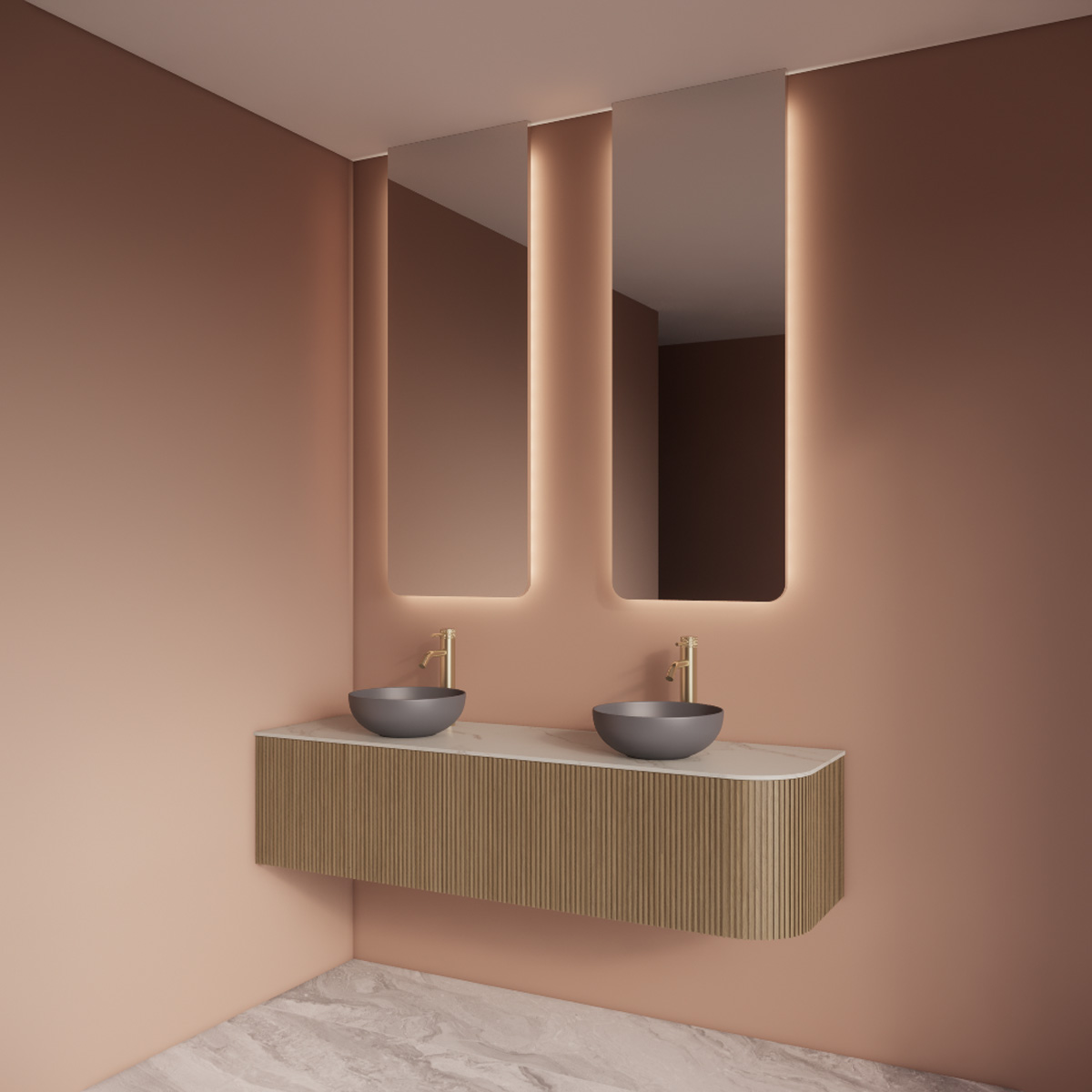 Gliss Design Lucis spiegel rechthoekig 40x120cm met handsensor