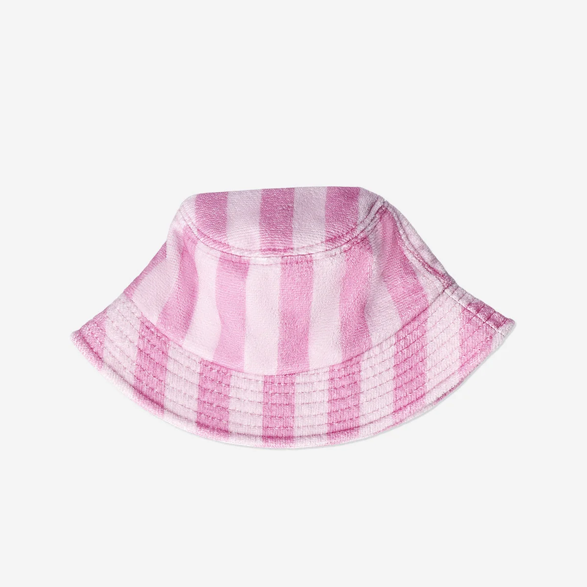 Pink frotté spandhat til voksne - One size