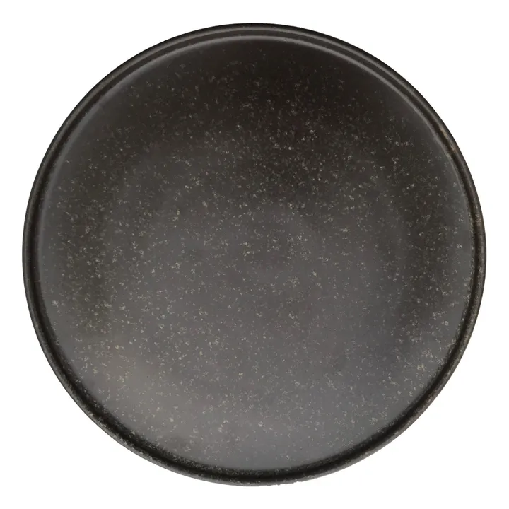 Oyoy Assiette Inka en porcelaine - Set de 2 | Marron