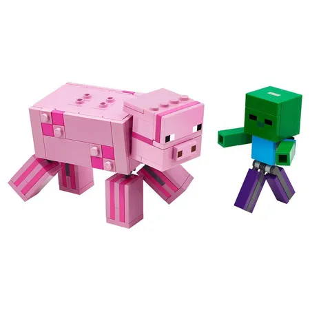 LEGO® Minecraft™ BigFig Schwein mit Zombiebaby