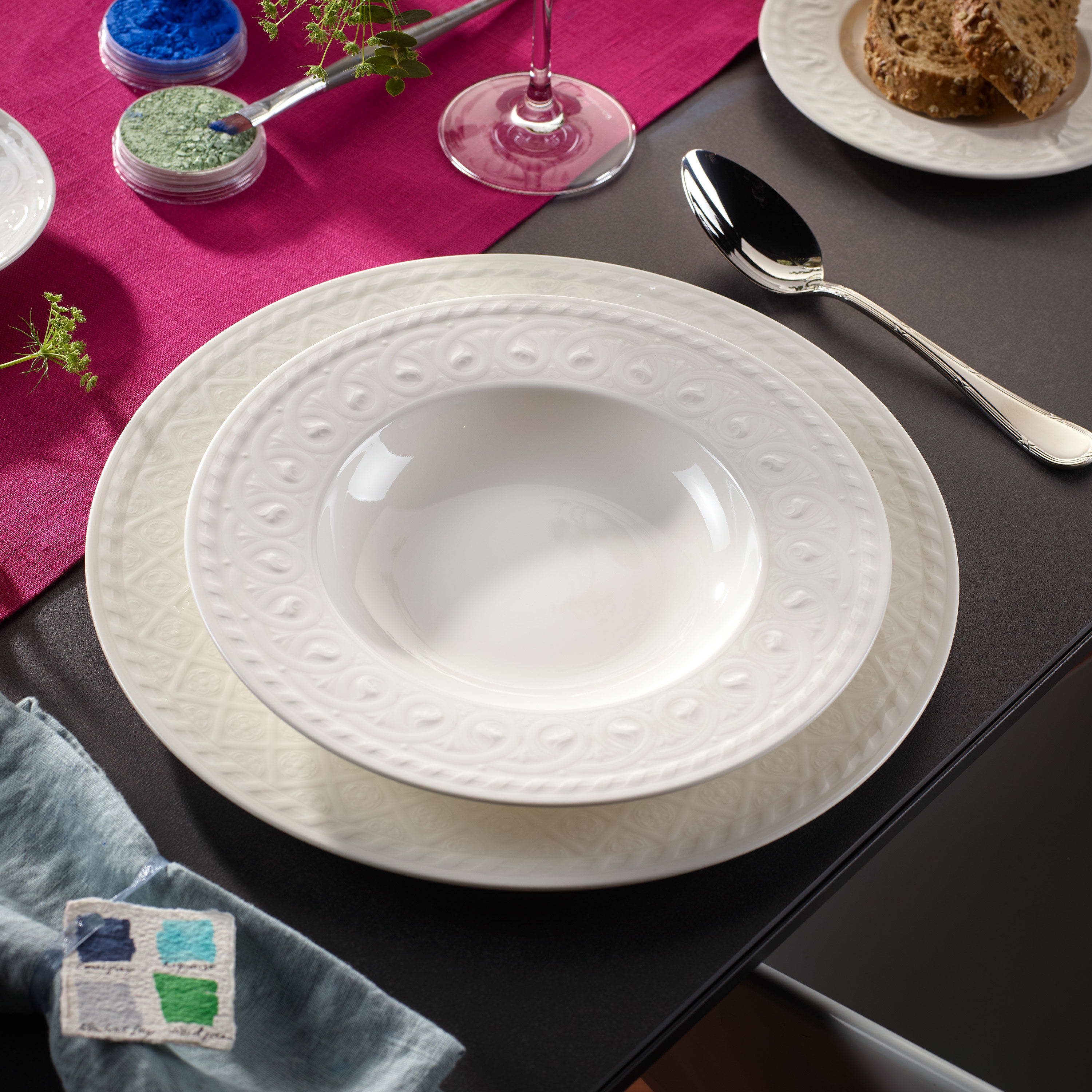 Cellini Soup bowl White, 9.6'', Premium Porcelain