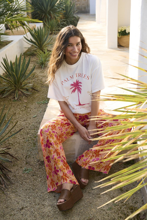 Ydence witte dames t-shirt