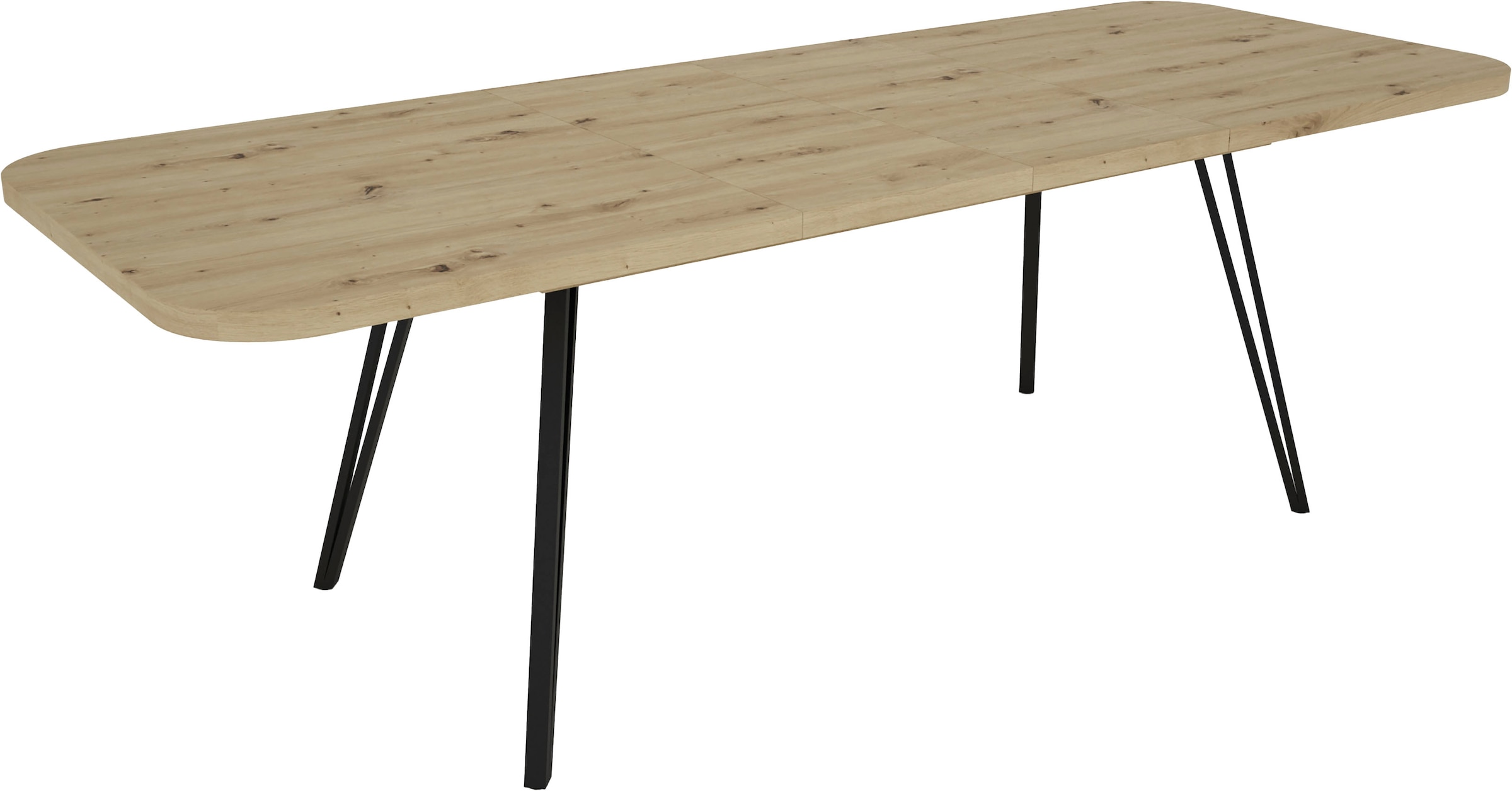 byLIVING Kulissentisch »Life« 1 Stk. tlg. mit Synchronauszug, ausziehbar von 160 auf 240 cm, Artisan Eiche