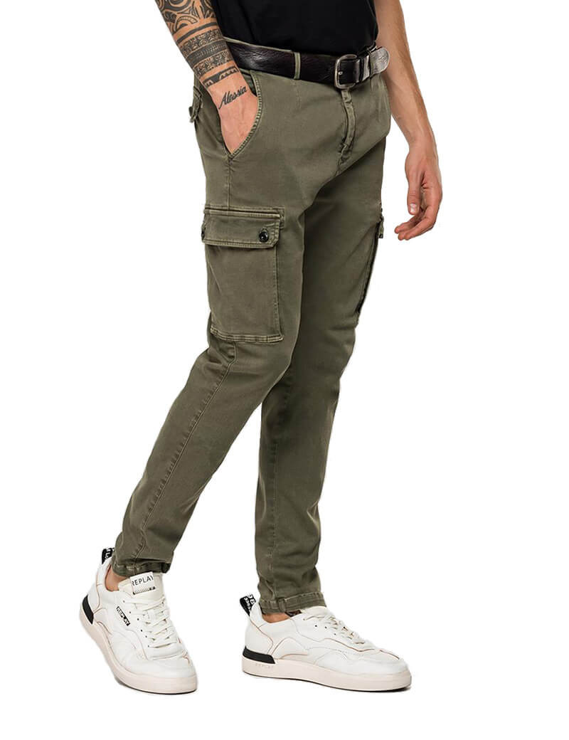 REPLAY JEAN CARGO COUPE SLIM HYPERFLEX