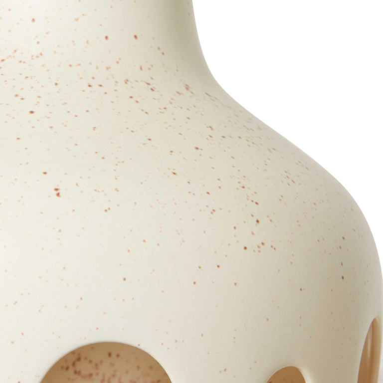 HKliving Ceramic Dangle hanglamp Ø24 Eggshell White