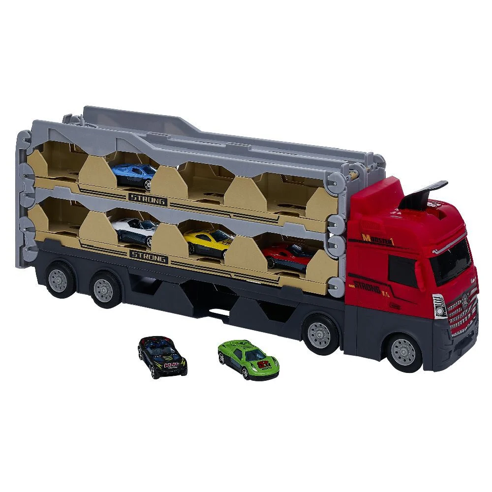 Camion catapulte avec 6 voitures - Longueur piste 2,5 m
