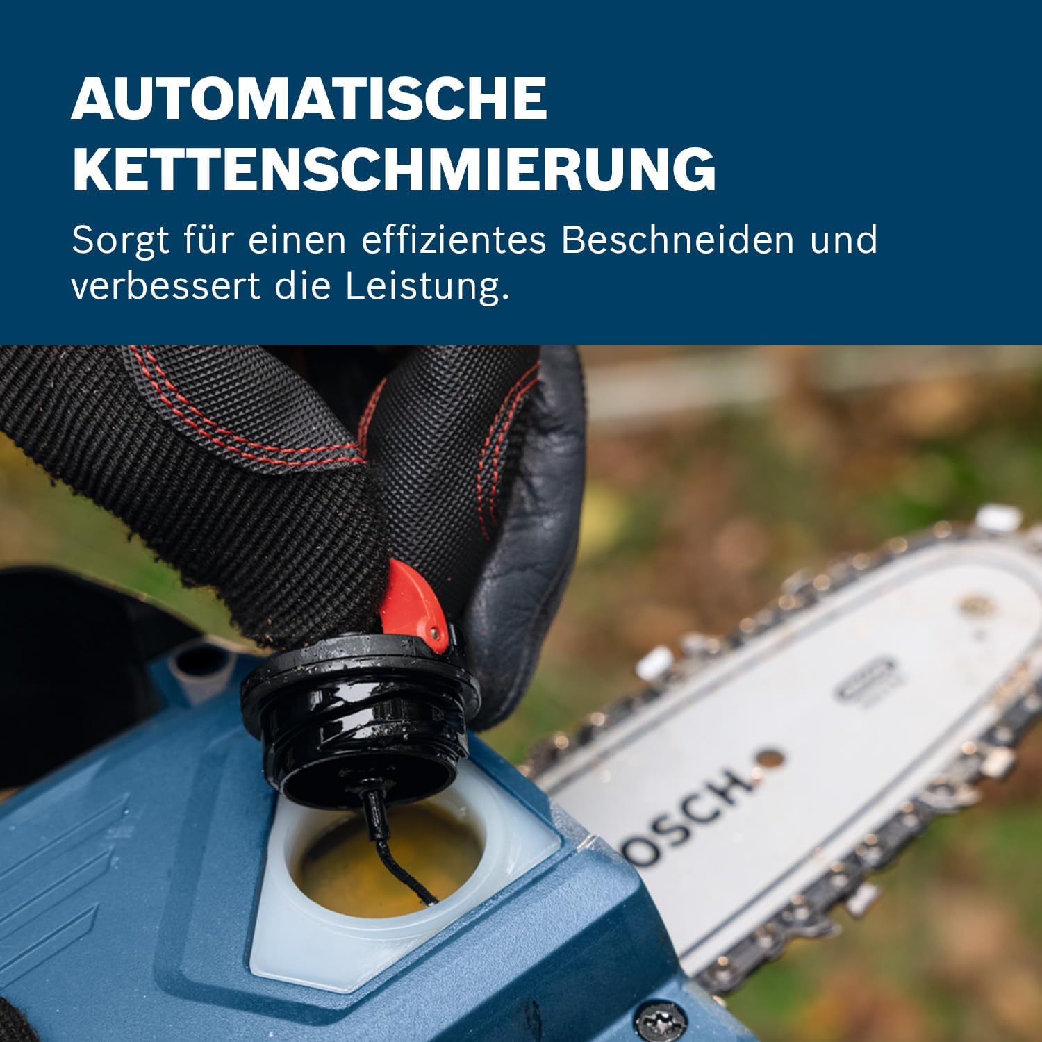 Bosch Professional 18V System Astsäge GKE 18V-15 (bis zu 350 Schnitte pro Akku-Ladung, Schneiden bis 13 cm, bürstenloser Motor, inkl. Schwertschutz 15 cm, ohne Akku)