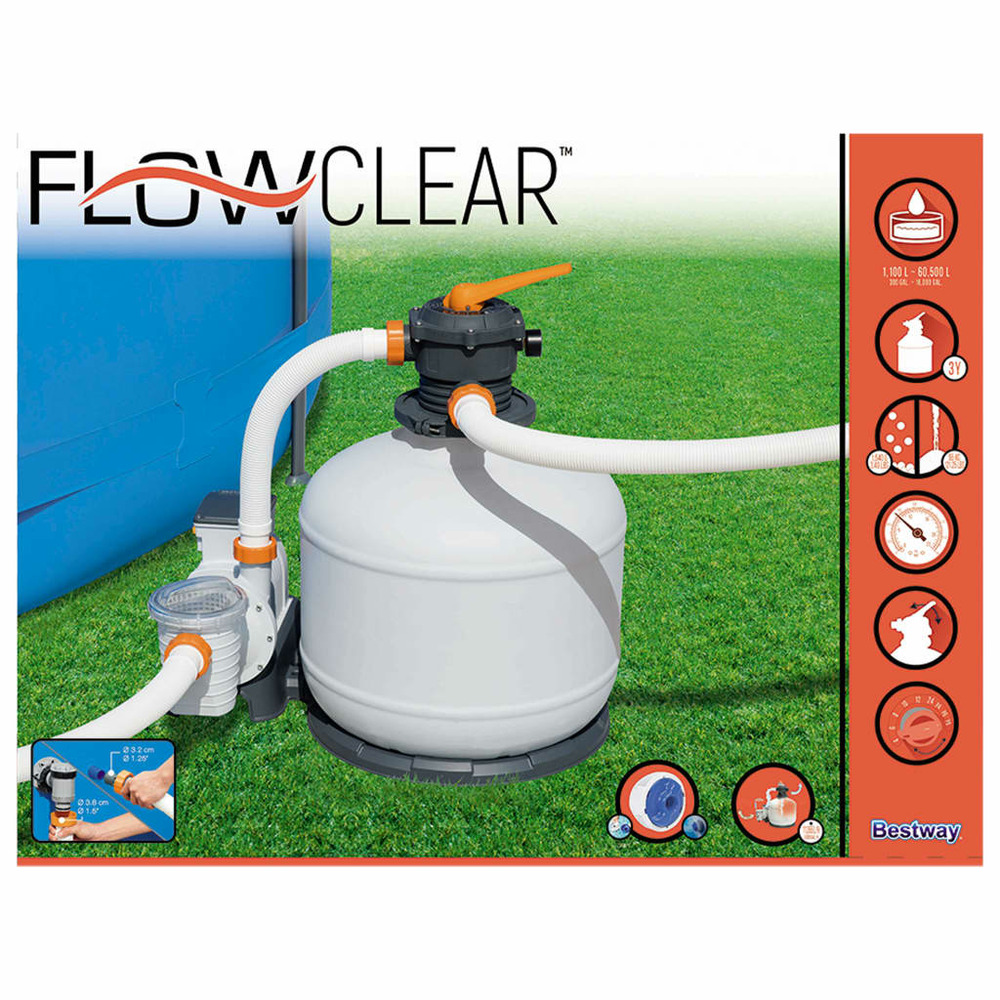 Pompe de filtre à sable flowclear 11355 l/h