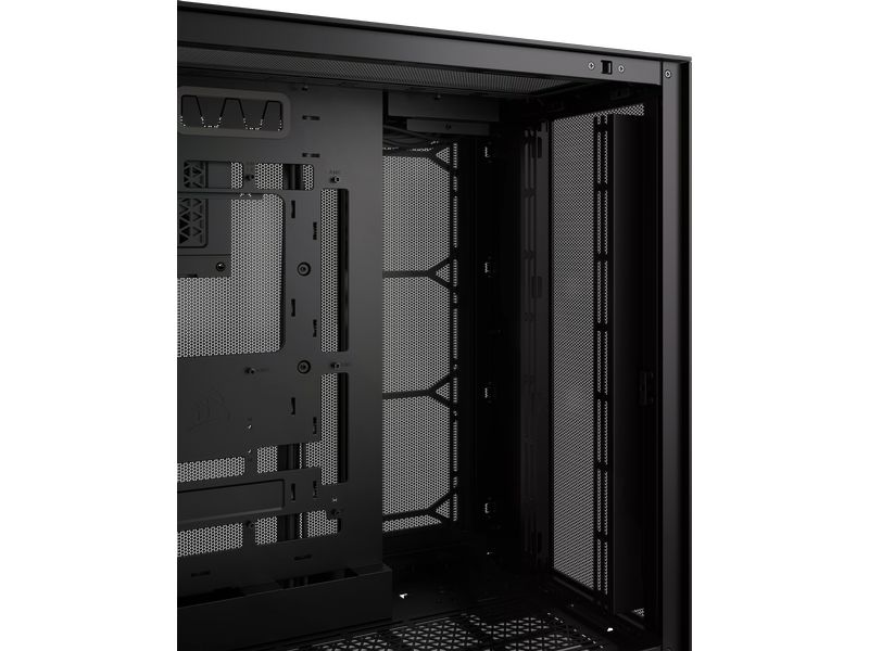 Corsair PC-Gehäuse 6500D Airflow Schwarz Mid-Tower PC-Case mit Zwei-Kammer-Design und herausragendem Luftstrom