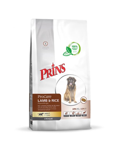 Prins Procare Hypo-Allergic Adult Croque Lam&Rijst - Hondenvoer
