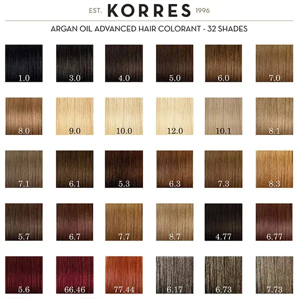 Korres Coloração Permanente Loiro Escuro Castanho Intenso 6.77